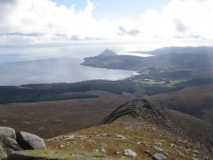 Summit with Brodick and Holy Isle